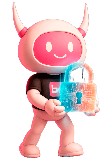 bdZinho com cadeado de segurança — Canal de Ouvidoria Técnica WEbdEX